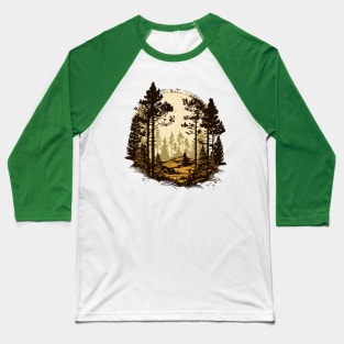 Retro Forest Baseball T-Shirt